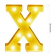 thumbnail image 3 of Kumdkd LED Alphabet Lights - 8" Battery Powered Letter Sign for Home Party Wedding (26 Letters), 3 of 5