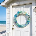thumbnail image 2 of Handmade Sea Glass Windchime Outdoor Beach Gifts Round Hanging Mobile Wind Chime Garden with Polished Sea Glass for Home Decor, 2 of 9
