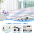 thumbnail image 5 of Ironing Mat Portable Ironing Blanket for Table Top Travel Ironing Pad for Washer Dryer 27.6" x 47.2" Pastel Pink and Blue Plaid, 5 of 6