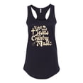 thumbnail image 2 of Wild Bobby, Y'all Need Jesus & Country Music, Pop Culture, Women Racerback Tank Top, Black, Small, 2 of 4