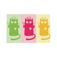 thumbnail image 7 of DouZhe Polyester Placemats Set of 4, Funny Cartoon Cute Cat Pattern Heat Resistant Place Mats for Dining Table, 12" x 18", 7 of 7