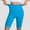 Blue, variant on Womens Biker Shorts High Waist Compression Textured Peach Hip Fitness Athletic Shorts for Women Blackish Green