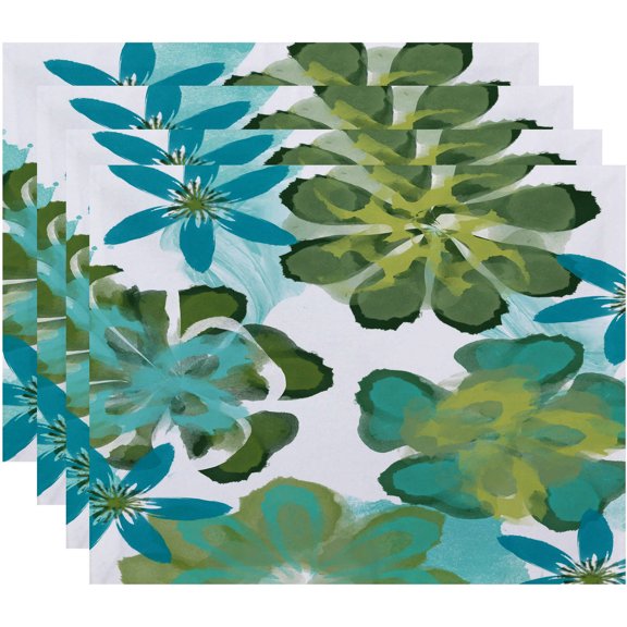 Simply Daisy 18" x 14" Ani Floral Print Placemat (Set of 4)