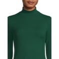 thumbnail image 4 of No Boundaries Women's Juniors Long Sleeve Mock Neck Top, Sizes XS-3XL, 4 of 5
