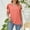 Orange, variant on Oplxuo Flutter Sleeve Tops for Women Plus Size V Neck Dressy Summer Blouse Loose Versatile Business Casual Tunic Tee Shirts