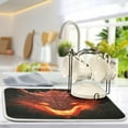 thumbnail image 5 of Burning Dragon Dish Drying Mat, Absorbent Microfiber Pad Protector For Kitchen Counter Top Mat Dish Drainboard 18x24in Home Decor, 5 of 7