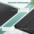 thumbnail image 4 of Fintie Folio Case for Samsung Galaxy Tab A7 Lite 8.7 inch 2021 Model (SM-T220/T225/T227), Slim Fit Premium Vegan Leather Stand Cover, Black, 4 of 9