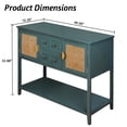 thumbnail image 6 of Zzistar Console Table, Rattan Entryway Table with 2 Drawers ,Storage Cabinet Accent Sofa Table Entryway Table for Living Room, Hallway, Foyer, 6 of 8