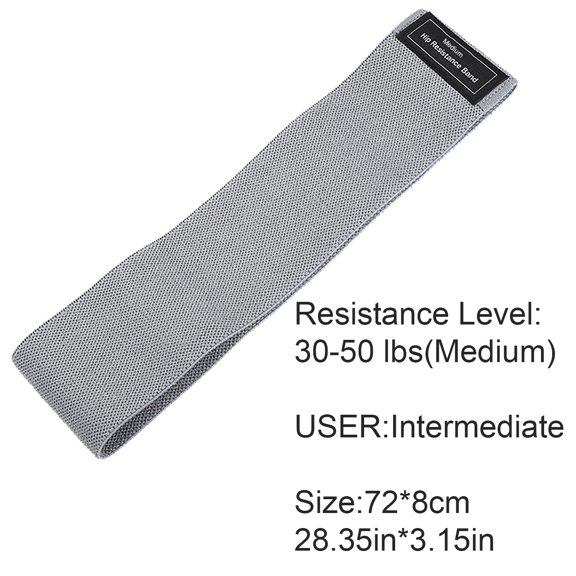 Anti-Slip Resistance Hip Booty Bands Squat Glute Workout Non-slip Trainer Thick Stretch Fitness Strips Loops Yoga Equipment (Dark Gay)