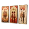 thumbnail image 3 of Designart "Alien Goddess Vintage Dreamscape V" Abstract Portraits Framed Wall Art Set Of 3 - Black Transitional Frame Canvas Set For Living Room Decor, 3 of 6