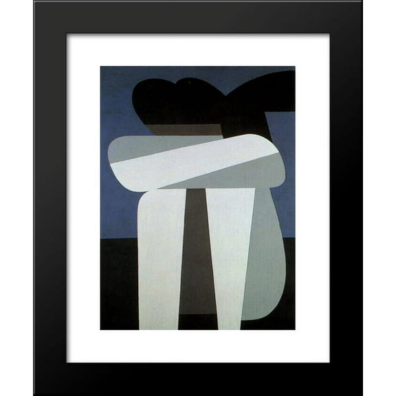 Sitting Figure 20x24 Framed Art Print by Moralis, Yiannis