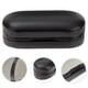 thumbnail image 2 of Estuche doble para gafas de piel sintética, organizador de gafas para viajes (negro), 2 of 7
