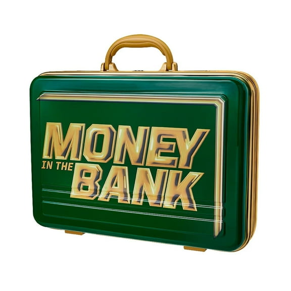 WWE by WWE Authentic Combination Lock Plastic Fully Functional Briefcase, Green