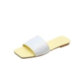 thumbnail image 2 of Sommer Bunte Strass Jacke Sandalen Fashion Square Toe Flache Hausschuhe Wmkox8yii ytu11114, 2 of 8