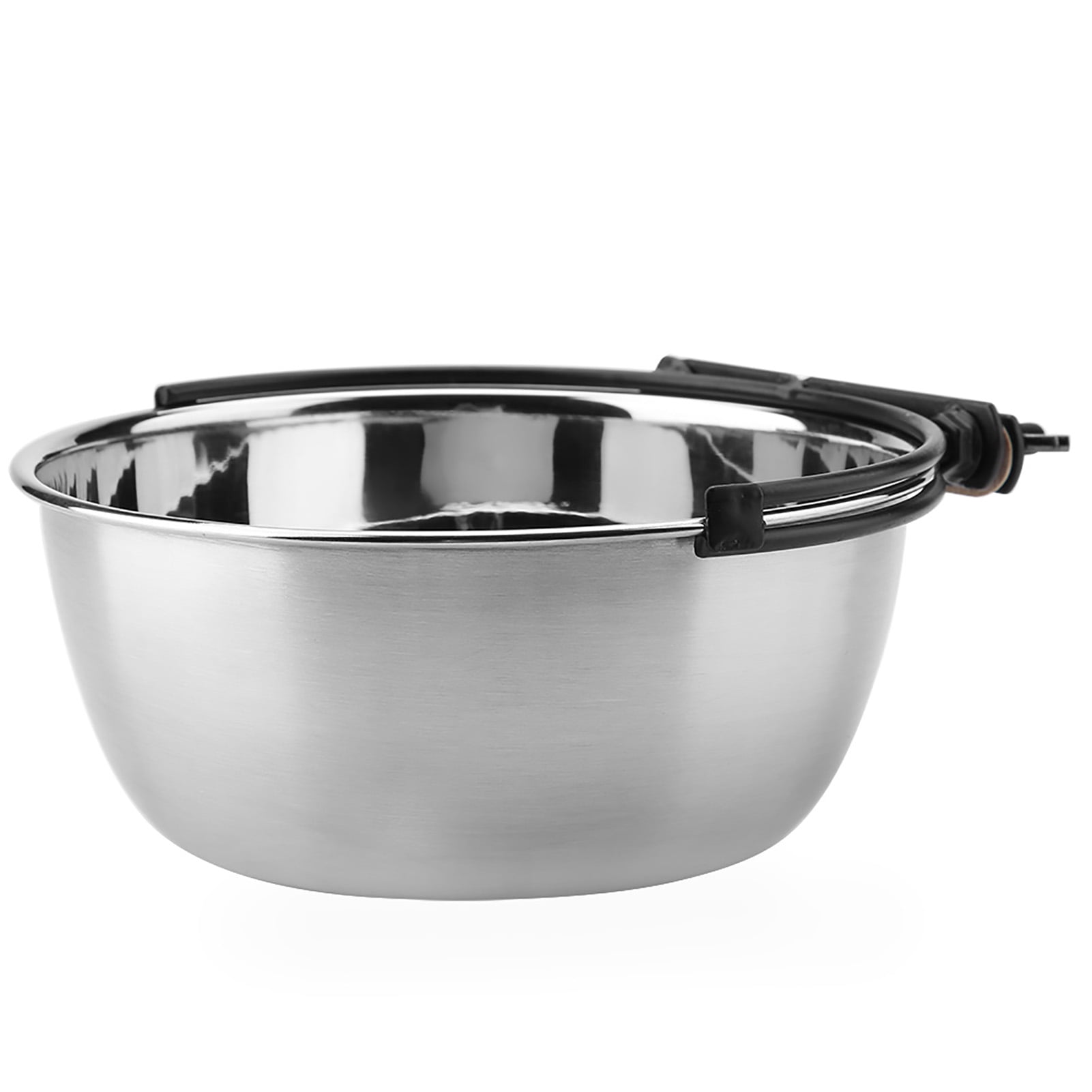Rupoun Stainless Steel Hanging Food Water Bowl Feeder for Cat Pet Dog Puppy Crate Cage, Rustproof Removable Elevated Dishwasher Safe Kennel Bowl Mount, Large (20cm / 7.87 inches)