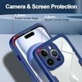 thumbnail image 3 of Casetego for iPhone 14 Pro Case,[Non-Yellowing] Transparent 360° Full Body Rugged Slim Shockproof Bumper with Built-in Screen Protector Phone Case,Blue, 3 of 7
