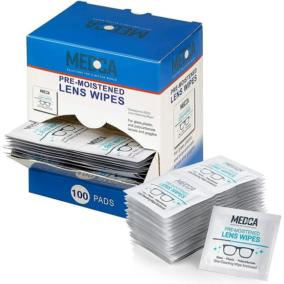 Premoistened Lens and Gl Wipes - Portable Travel Cleaner for Gles, Camera, Cell Phone, Smartphone,