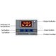 thumbnail image 2 of XH-W3002 220V Controlador de Temperatura LED Digital 10A Sonda Interruptor Control Termostato con Sensor Impermeable W3002, 2 of 6