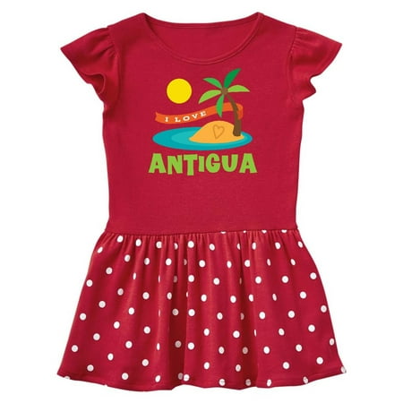 

Inktastic I Love Antigua Gift Baby Girl Dress