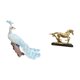 thumbnail image 5 of Estatua del pavo real,Estatua de pavo real,adorno de escritorio creativo y divertido,Figura de caballo,Escultura de figura de caballo en miniatura coleccionable,Estatua de animal de adorno de, 5 of 8