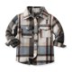 thumbnail image 1 of Cowsor Toddler Baby Boys and Girls Plaid Shirts Jacket Long Sleeve Lapel Button Down Top Outwear Clothes, 1 of 7