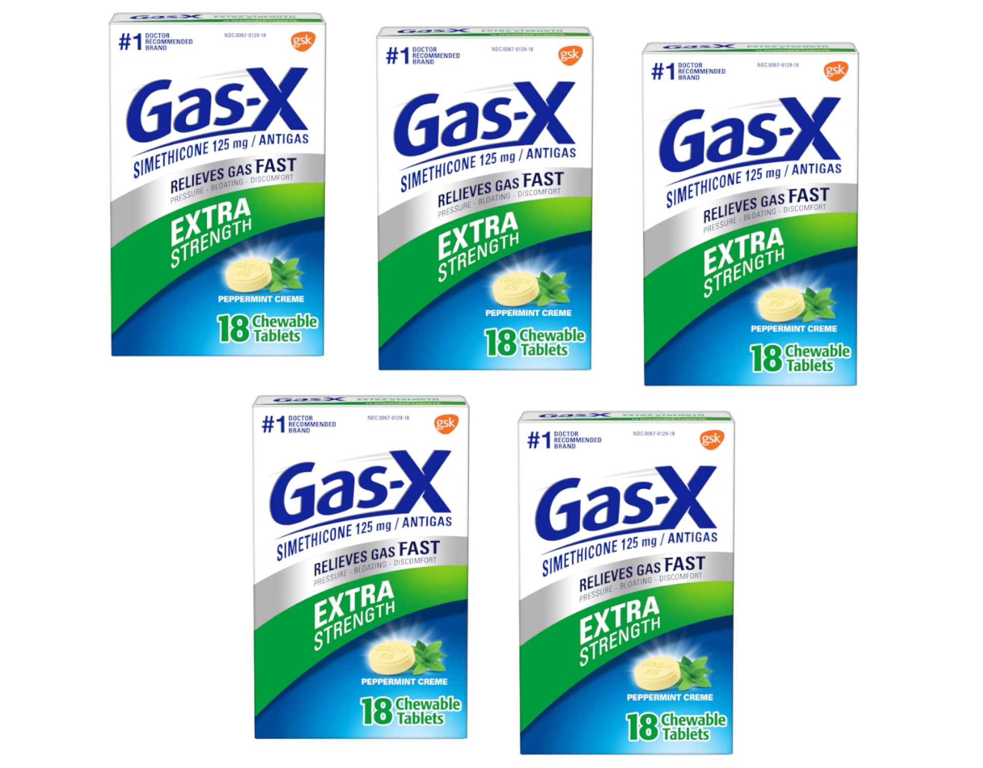 Gas-X Extra Strength Gas Relief Simethicone, Cherry Creme, 48ct, 2