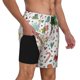 thumbnail image 2 of Balery Winter Christmas And New Year Deer Bañador para hombre, shorts de playa de secado rápido con entrepierna y forro de compresión-3X-Large, 2 of 6