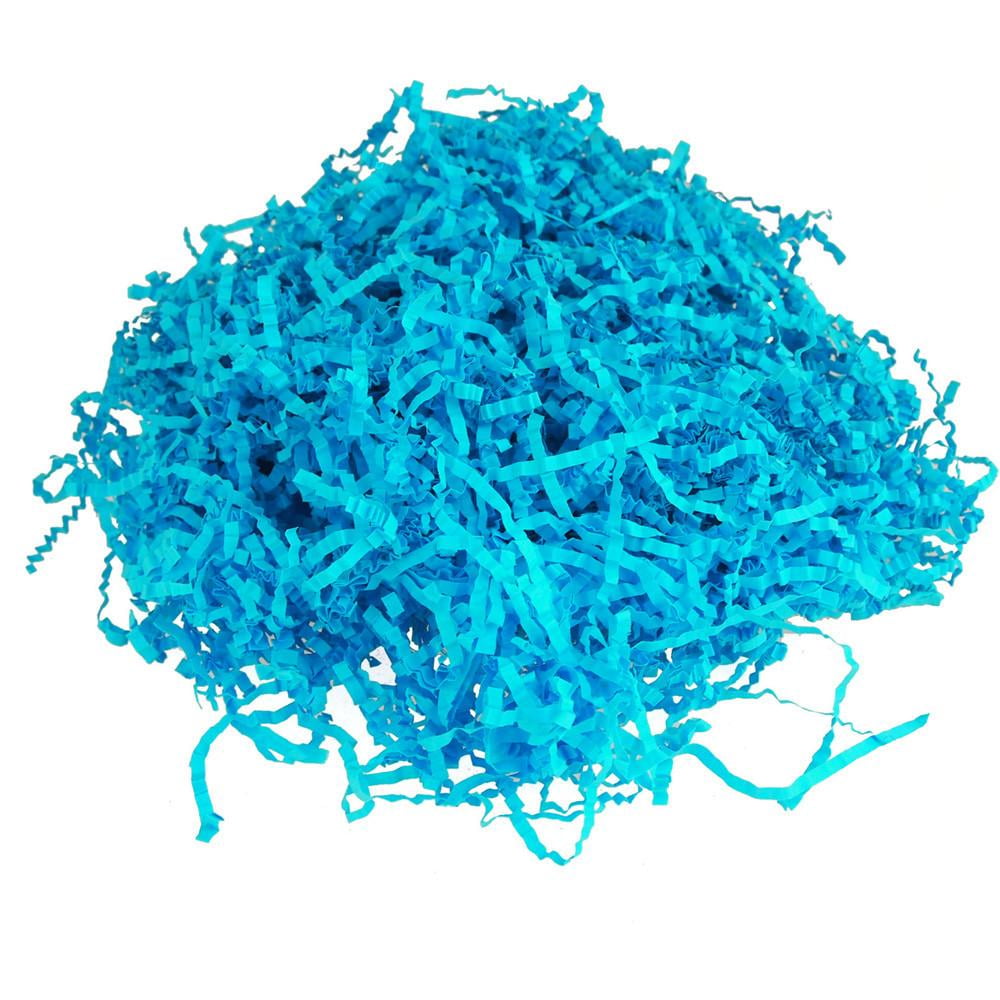 Crinkled Paper Shreds Packaging, 2Ounces, Turquoise
