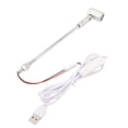 thumbnail image 1 of Adjustable Head Design LED Spotlight, Aluminum Alloy Cabinet Light, USB 5V Plug, Soft Lighting, Wide Applications, Compact Size for Jewelry Showcase, 1 of 8