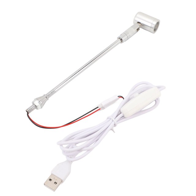 LED Spotlight USB Powered Aluminum Alloy Rotate 180 Deg Long Lifespan Soft Lighting Wide Applications for Art Jewelry Display