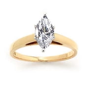 1 Carat Marquise Diamond Solitaire