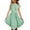 Green, variant on Girls Dress Short sleeve Floor Length A Line Swing Midi Casual Sundress 5-14 Years