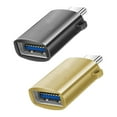 thumbnail image 6 of Almencla 2x2 Pieces USB C Splitter Audio Output Laptop Splitter Easy to Use USB 3.0 Hub black and gold, 6 of 8