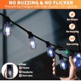 thumbnail image 4 of shiyou-ST19/ST58 Vintage Edison Bulbs, Decorative String Light Bulbs, 2W(25W Equivalent), E26 Base, 2700K 40LM Blue LED Filaments, Non-Dimmable, 6 Pack, 4 of 4