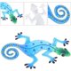 thumbnail image 2 of JM Decoración de pared de lagarto de Metal para sala de estar, figura de Gecko, decoración de jardín de hierro, escultura de pared para jardín, 2 piezas JM, 2 of 5