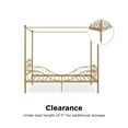 thumbnail image 4 of DHP Canopy Metal Bed, Twin, Gold, 4 of 9