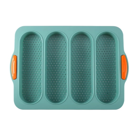 Nonstick Silicone Loaf Pan for Baking â French Bread Pan, Baguette Mold, for Homemade Bread, Hot Dog Buns & Artisan Loaves â Heat-Resistant & Dishwasher Safe Easy Release