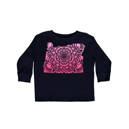 

Inktastic Oregon Silhouette Mandala Gift Toddler Boy or Toddler Girl Long Sleeve T-Shirt