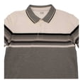 thumbnail image 3 of Playera Polo George Caballero Rayas Horizontales Gris Talla EEG, 3 of 4