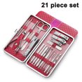 thumbnail image 1 of Dinheiro 21 Piezas Cortaúñas Kit de Pedicura Kit de Manicura Profesional de Acero Inoxidable para Hombres/Mujeres Herramientas para el Cuidado de las Uñas Kits de Cuidado Personal para el Hogar y, 1 of 8