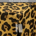 thumbnail image 4 of Leopard Print Dog Crate Cover, Rhythmic Pattern of Natural Animal Skin Wild Cats, Easy to Use Pet Kennel Cover for Medium Large Dogs, 35" x 23" x 27", Earth Yellow Amber, by Ambesonne, 4 of 6