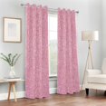 thumbnail image 7 of FREEAMG Shiny Pink Blackout Curtains 84x42in,Thermal Insulated Room Darkening Curtains Window Curtain Panels for Bedroom Bath Living Room, 1 Panel, 7 of 7