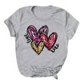 thumbnail image 2 of EQWLJWE Plus Size Valentine's Day T-Shirt for Women Funny Love Heart Print Tee Shirts Casual Valentine's Day Shirt, 2 of 3