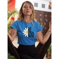 thumbnail image 2 of Be Kind Daisy T-Shirt Women -Image by Shutterstock, Female Large, 2 of 4