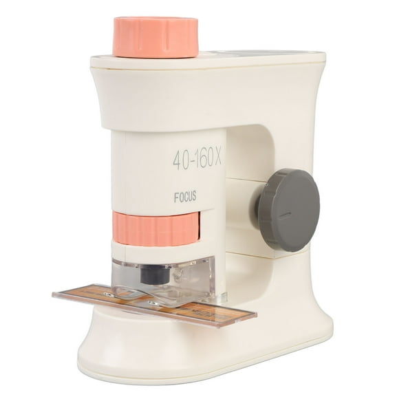 Microscope pour Enfants Grossissement 40-160X, Microscope Portable à Induction Magnétique Intelligente avec Lumières, Taille Adaptée, pour Enfants Explorant la Nature, avec Lumières de Remplissage, pour Obscurité