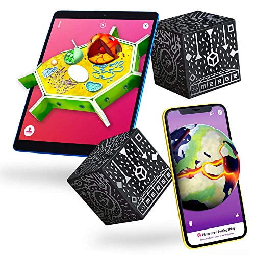 Merge Cube 2 Pack Hold Anything Hands On Science And Stem Education Digital Teaching Aids Science Simulations And Stem Projects Home School Remote And In Classroom Learning Ios Walmart Com