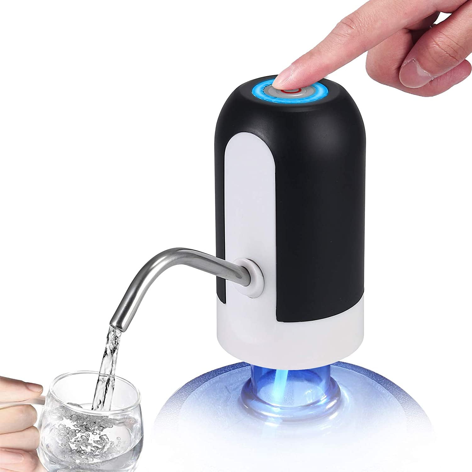 Auto Water Bottle Jug 5Gallon Electric Pump Dispenser Wireless Camping Drinking 
