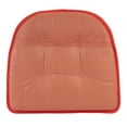 thumbnail image 5 of Gripper Non-Slip 15" x 16" Omega Tufted Chair Cushions, Set of 2, Coral, 5 of 5
