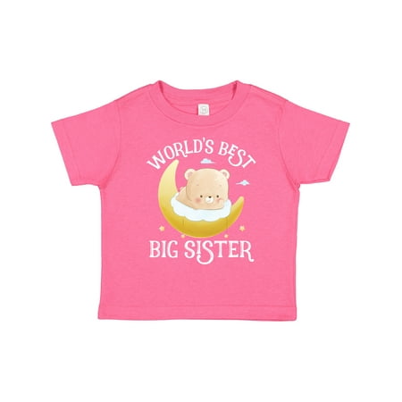 

Inktastic Bear on the Moon Big Sister Gift Toddler Toddler Girl T-Shirt