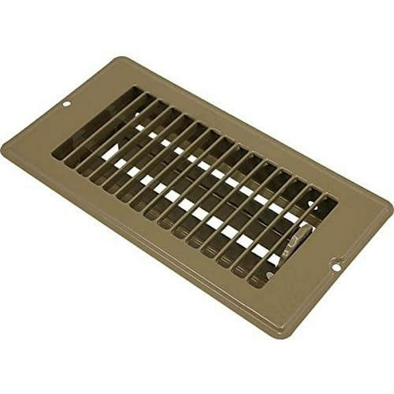 Continental Industries Mobile Home Brown Floor Registers 4 X 8 (8 Pack)